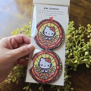 Hello Kitty Car Coaster Set - Multicolor